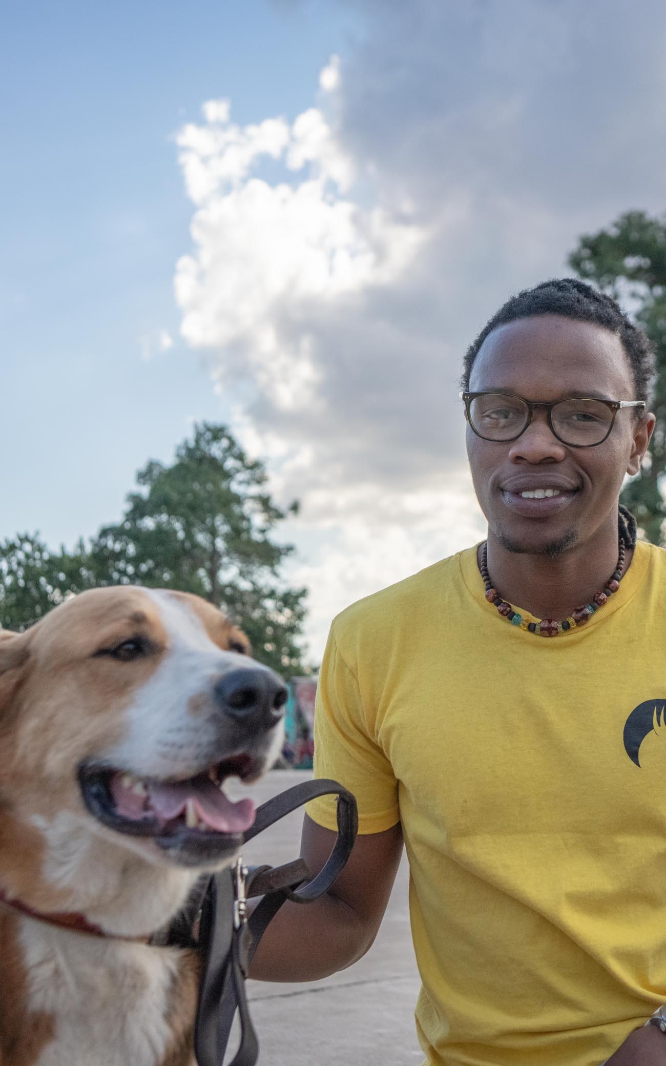 Man and dog