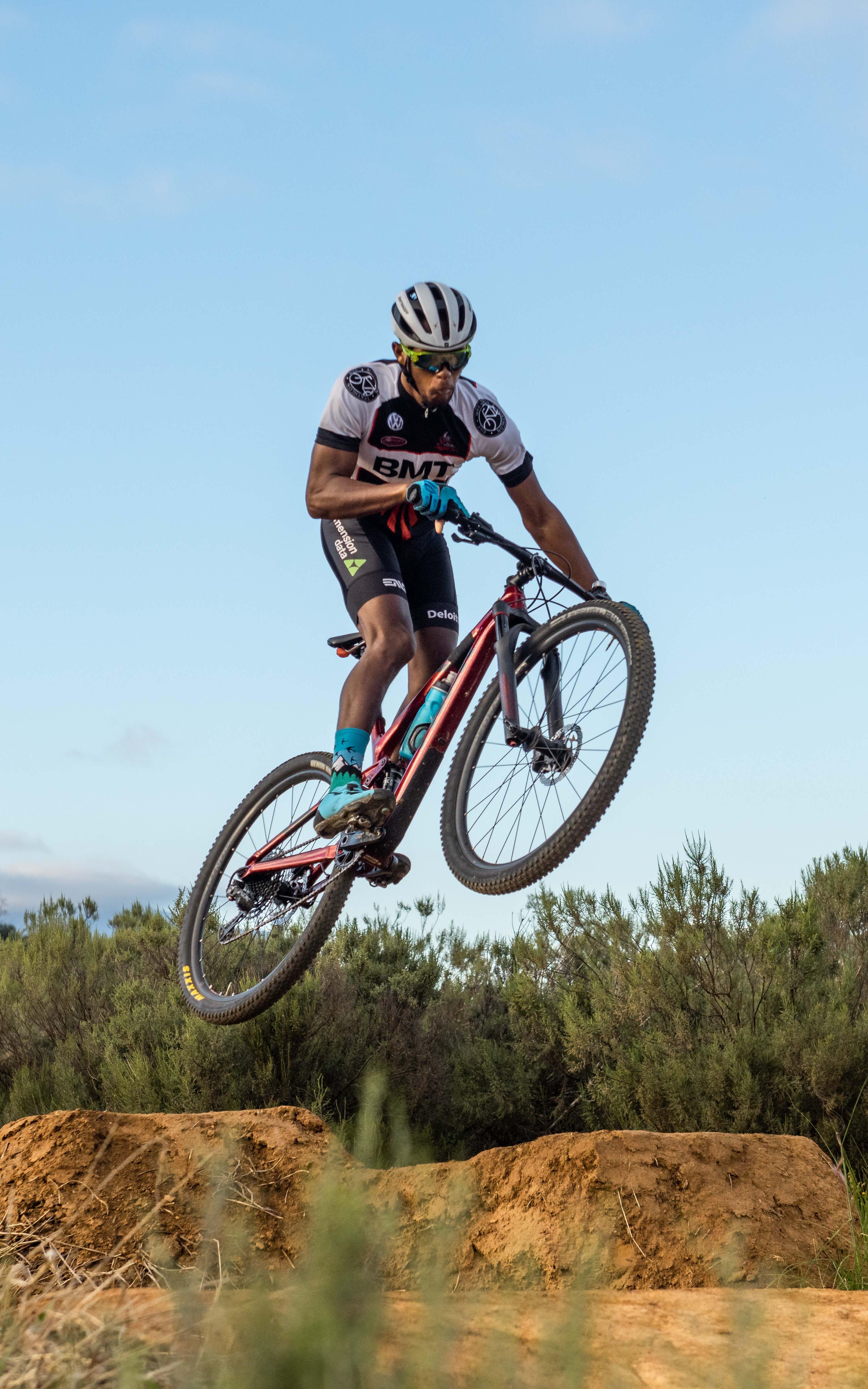 The mountain biker using his past to push towards his future