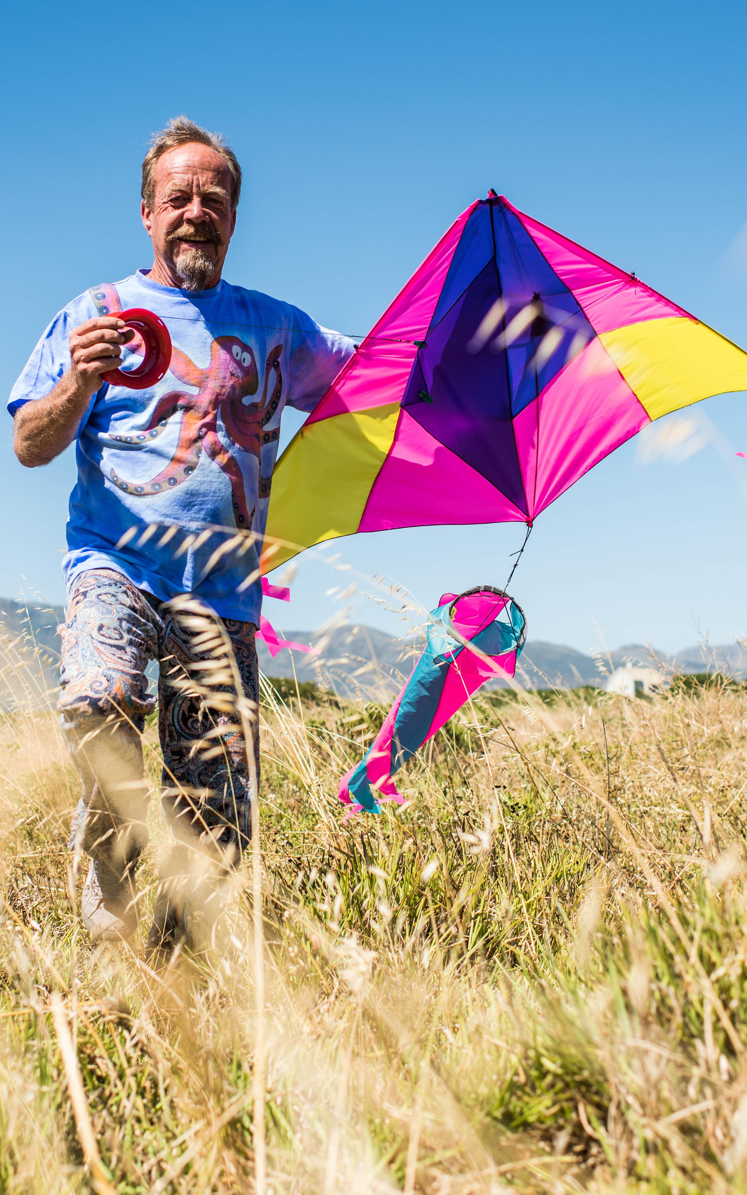 Man with a kite