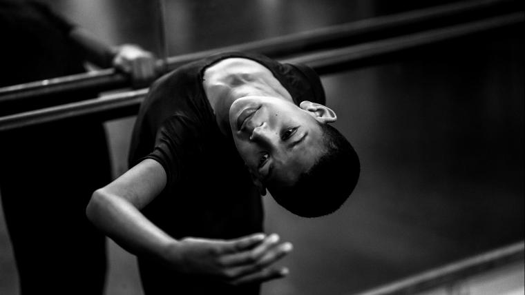 Boy doing ballet