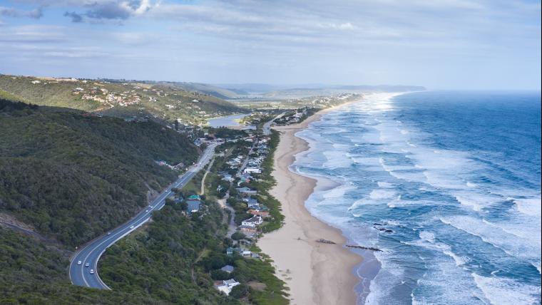 Wilderness beachfront.