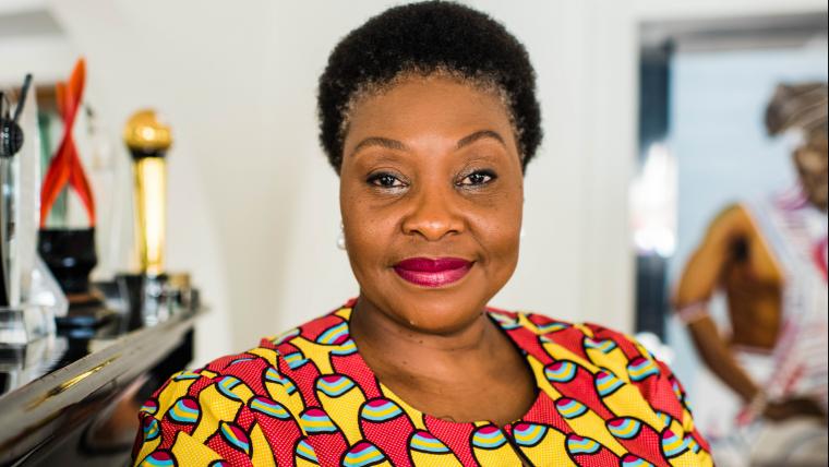 Black woman smiling