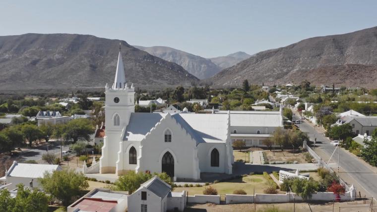 Church amongst mountains